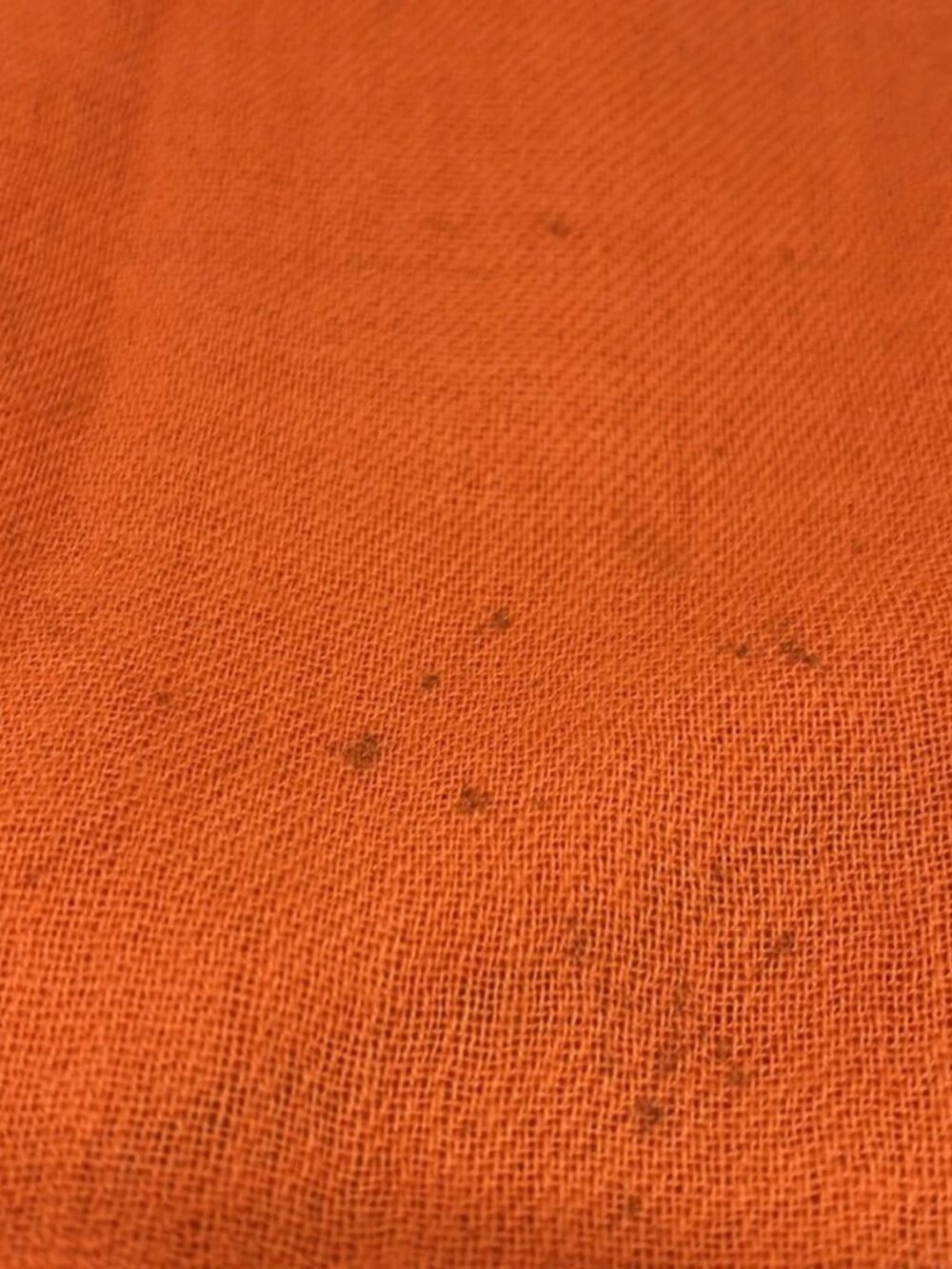 FENDI - Orange Wool Scarf - Picture 6 of 6